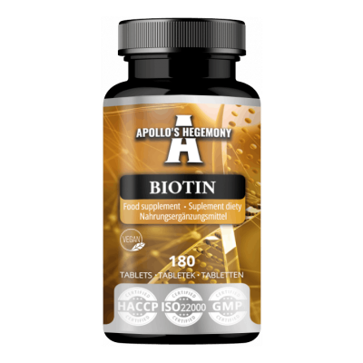 Biotin 10mg - 180 mini-tabs (Biotyna - witamina B7)