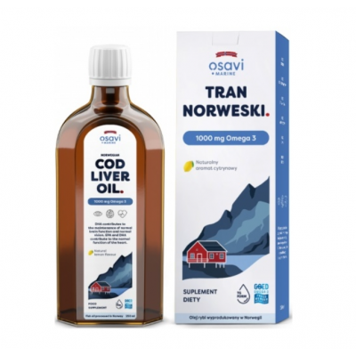 Tran Norweski 1000mg (Cytryna) 500ml