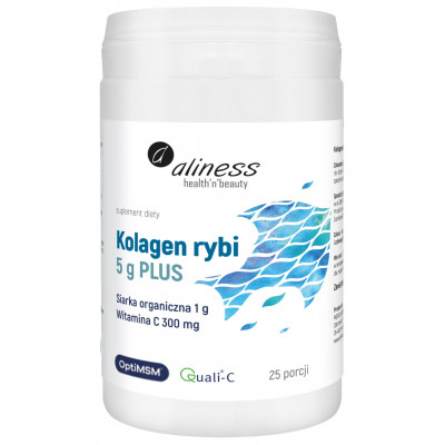 Kolagen rybi 5g PLUS sirka OptiMSM witc x 25 porcji (proszek)