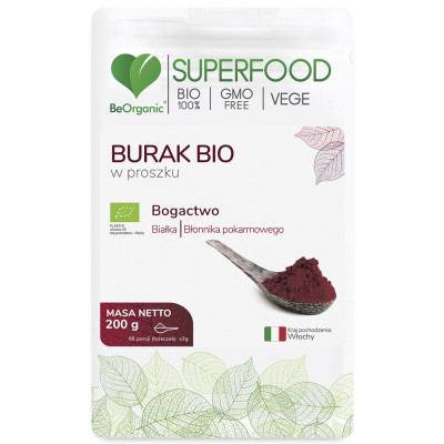 BeOrganic Burak BIO w proszku