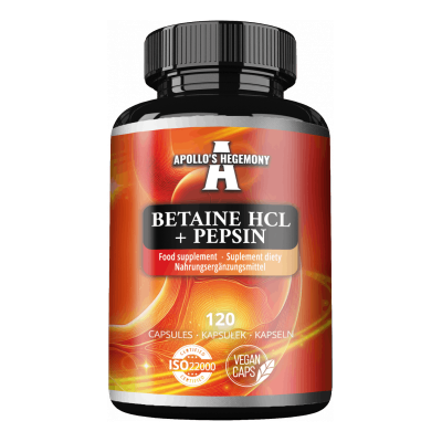 Betaine HCl + Pepsin (betaina, pepsyna)