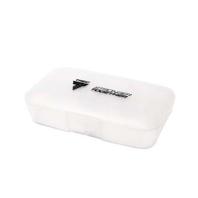 Box for Tablets Pillbox TRANSPARENT Stronger Together