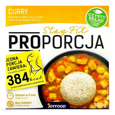 Stay Fit Kurczak w sosie curry z ryżem i warzywami 