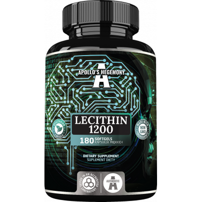 Lecithin 1200 - 180 gelcaps  (lecytyna non-gmo)