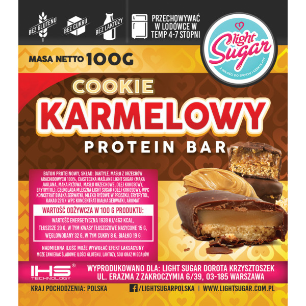 Karmelowy Cookie Protein Bar 