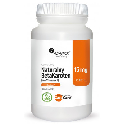 Naturalny BetaKaroten 15 mg CaroCare