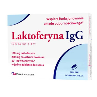 LAKTOFERYNA IGG (tabletki do ssania) (colostrum+lactofferin)