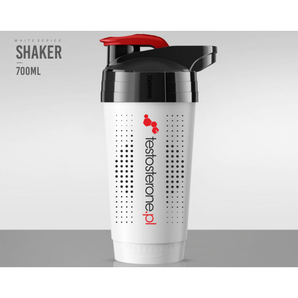 ShakerX Premium Testosterone.pl WHITE (szejker BPA Free)