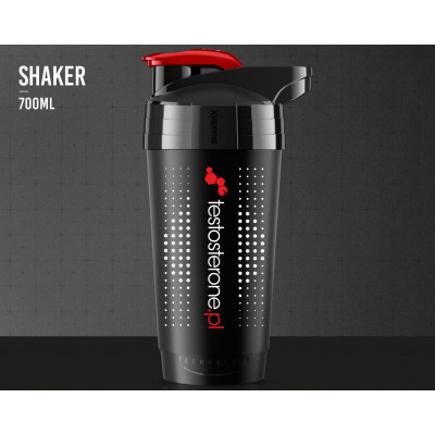 ShakerX Premium Testosterone.pl BLACK (szejker BPA Free)