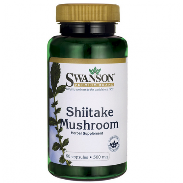 Swanson Ekstrakt z Grzybów Shiitake 500mg antyoksydant Shiitake