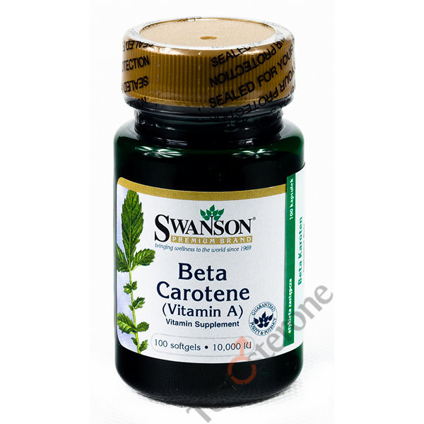SWANSON Beta Carotene [Witamina A] Cena Najtaniej w sklepie Testosterone